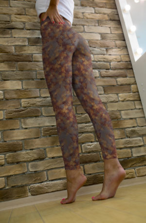 Land of grey n pink Yoga Leggings