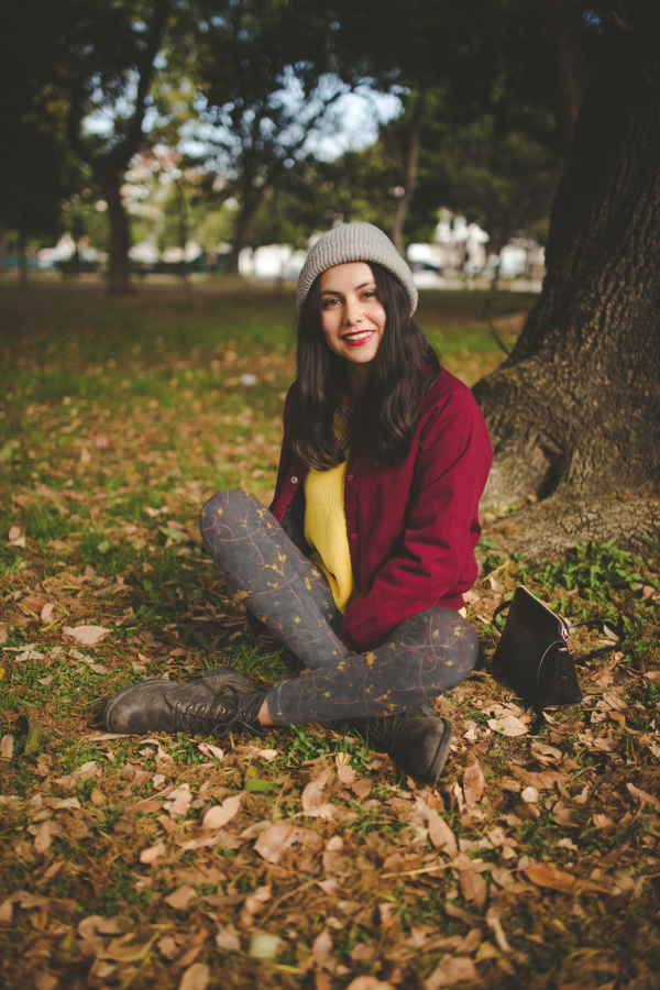 Autumanl Leaves Yoga Leggings - Image 6