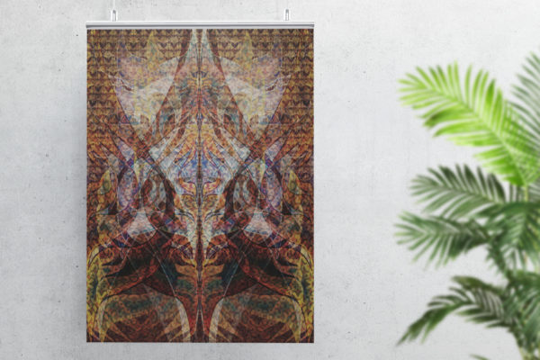 Thousand Petal Lotus (2020) : Giclée Print Reproduction Poster - Image 2