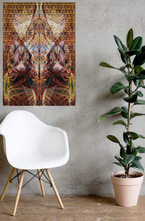 Thousand Petal Lotus (2020) : Giclée Print Reproduction Poster