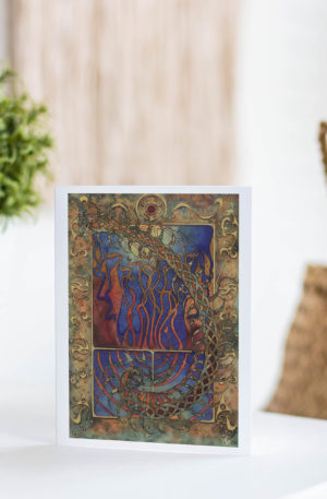 Golden Meme (2020) : 7x5" Folded Greetings Cards