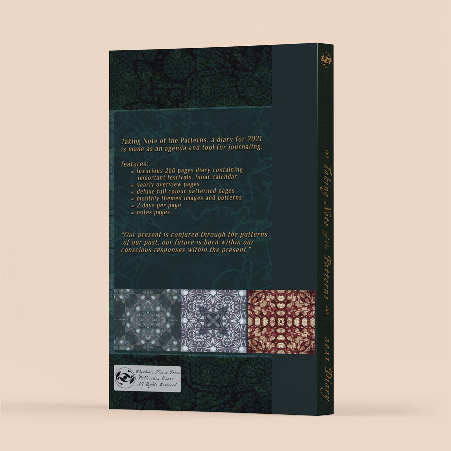 Taking Note of the Patterns 2021 - the back cover