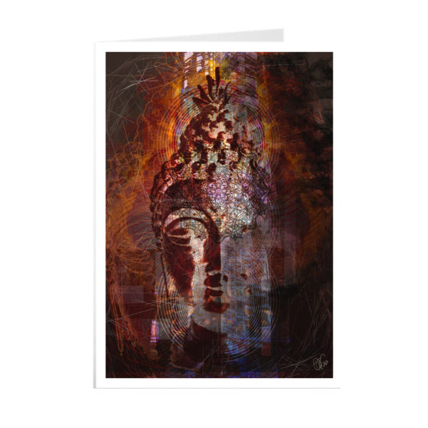 Buddha's Abstraction (2020) : 7x5" Folded Greetings Cards - Image 2