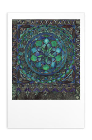 Green Porthole (2020): Giclée Printed Postcard