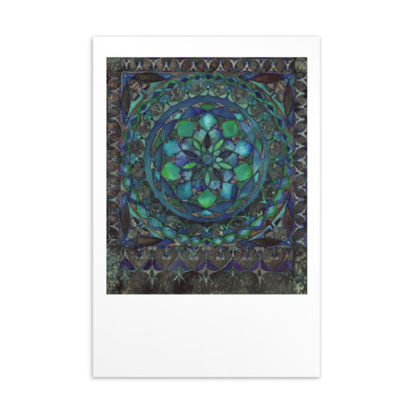 Green Porthole (2020): Giclée Printed Postcard