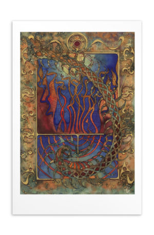 Golden Meme (2020): Giclée Printed Postcard