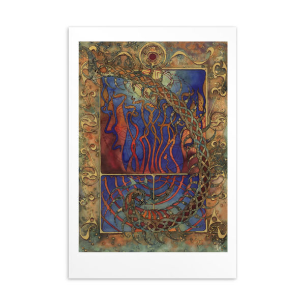 Golden Meme (2020): Giclée Printed Postcard