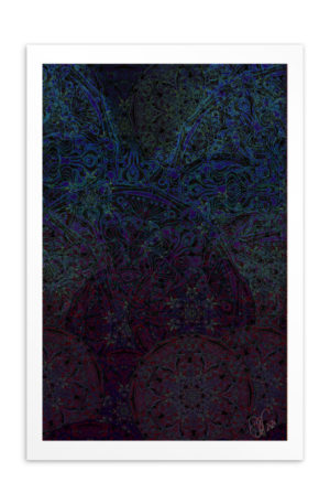 Mandalique(2020): Giclée Printed Postcard
