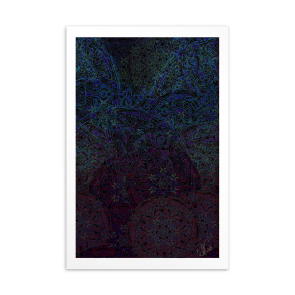 Mandalique(2020): Giclée Printed Postcard