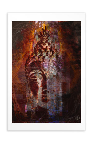 Buddha's Abstraction(2020): Giclée Printed Postcard