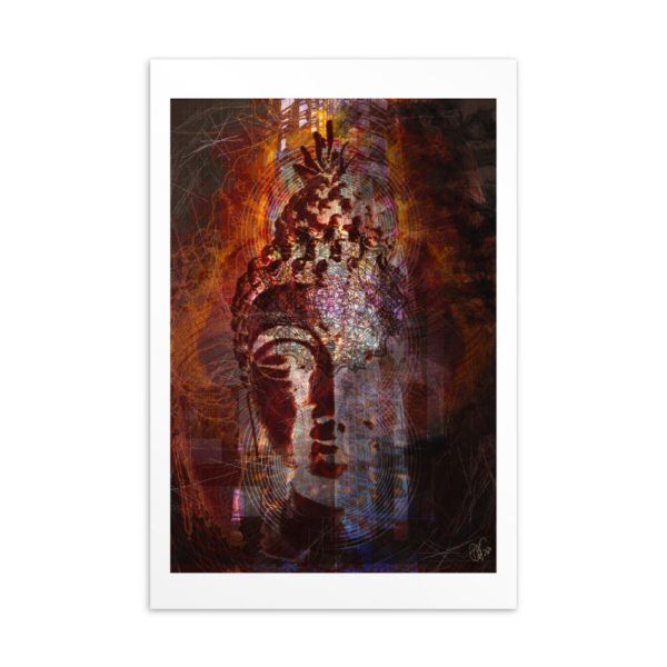 Buddha's Abstraction(2020): Giclée Printed Postcard