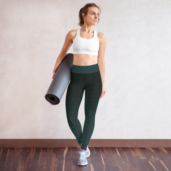 20s Deco Print Leggings | Workout Yoga Leggings | Gym Pants | Art deco leggings  Yoga Leggings - Image 2
