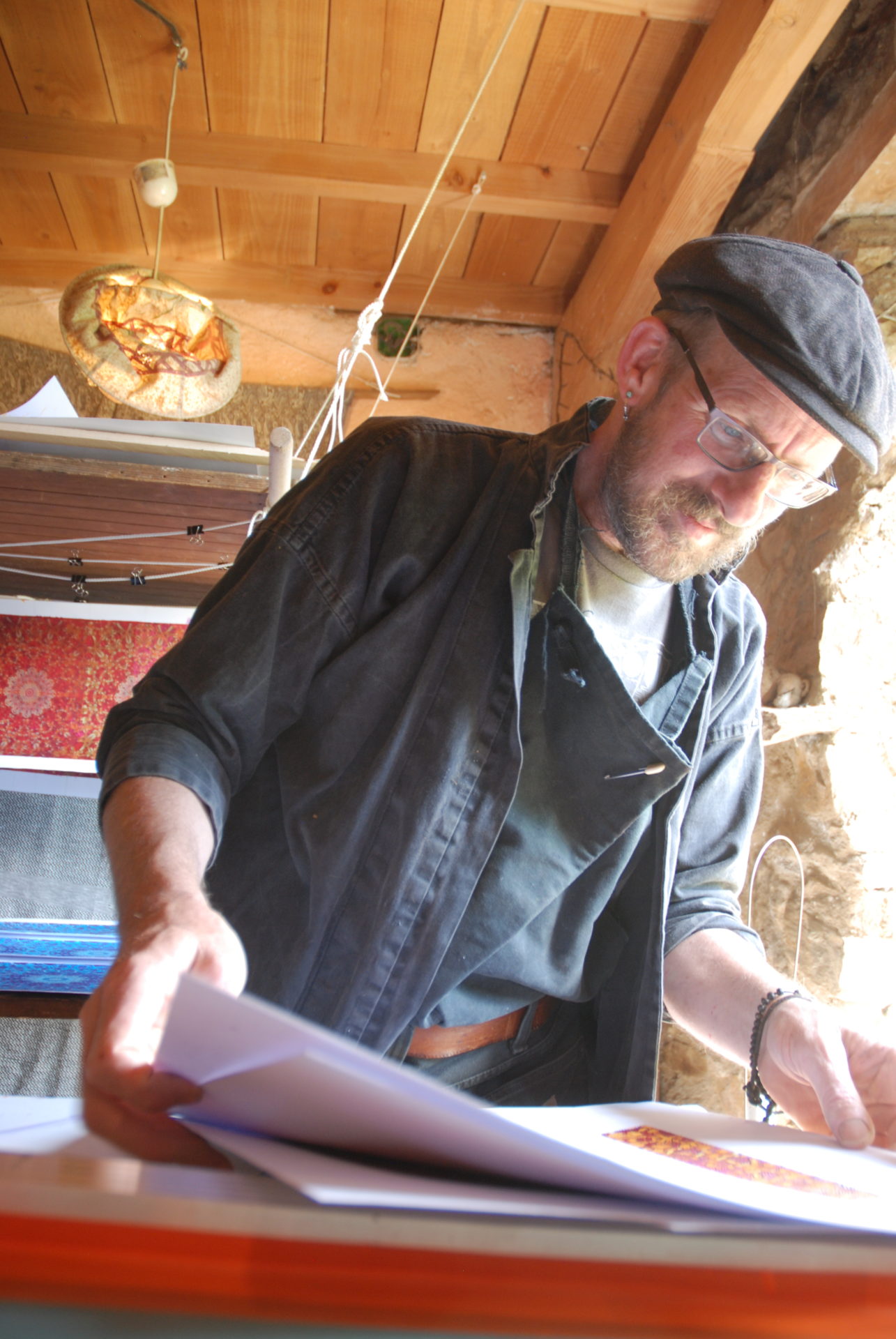 Dave looking at Prints 3